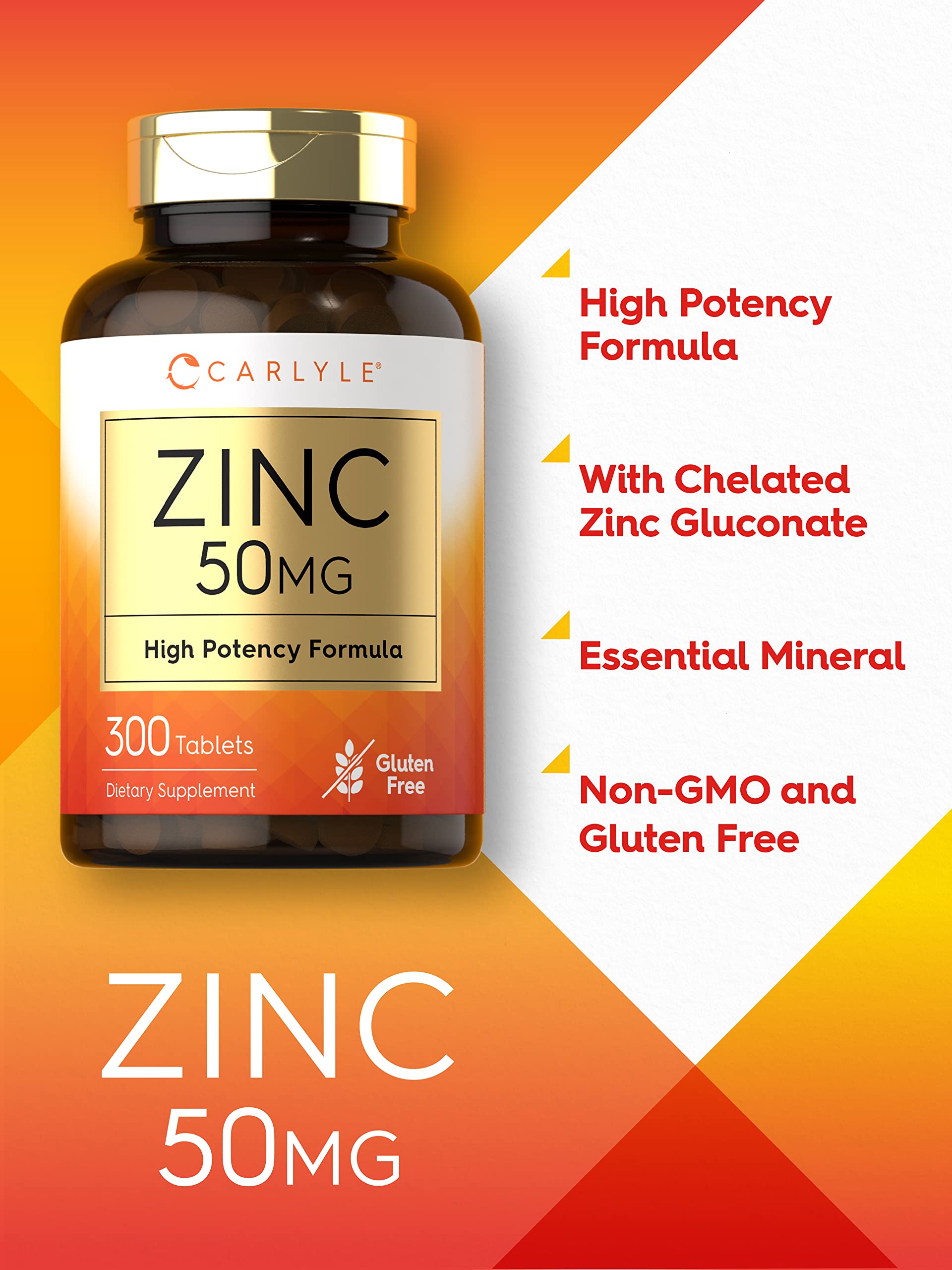 Vegetarian friendly zinc supplement packaging