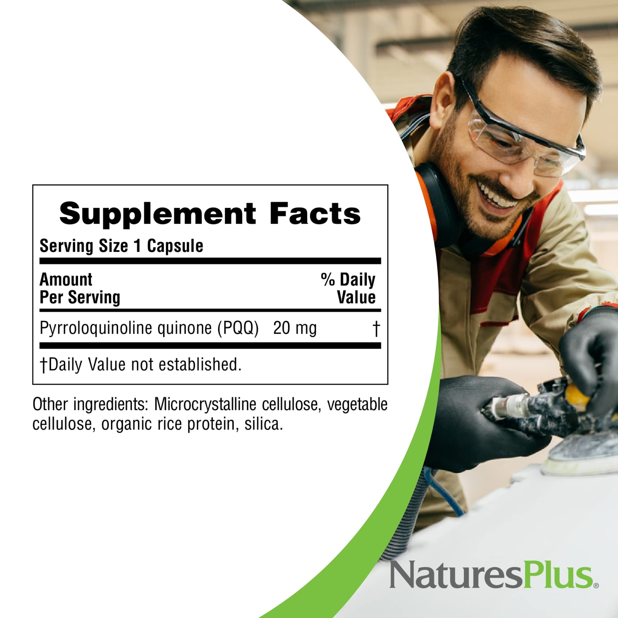 Vegetarian and gluten-free Brainceutix PQQ label