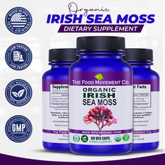 Vegetarian and vegan-friendly sea moss supplement