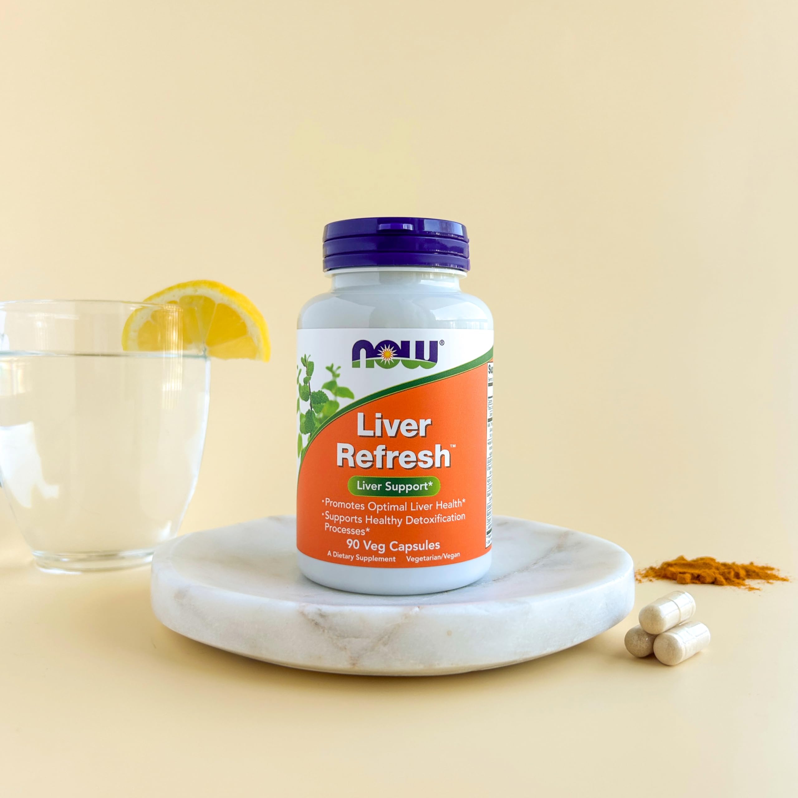 Vegetarian/Vegan dietary supplement label for Liver Refresh