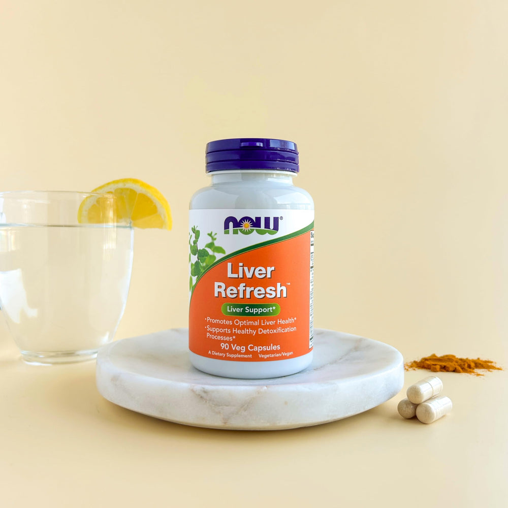 Vegetarian/Vegan dietary supplement label for Liver Refresh
