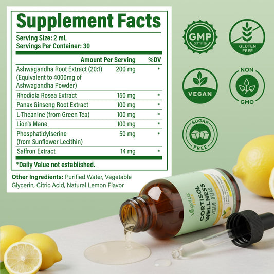 Ashwagandha ingredient in VEGETUSMAX Cortisol Drops