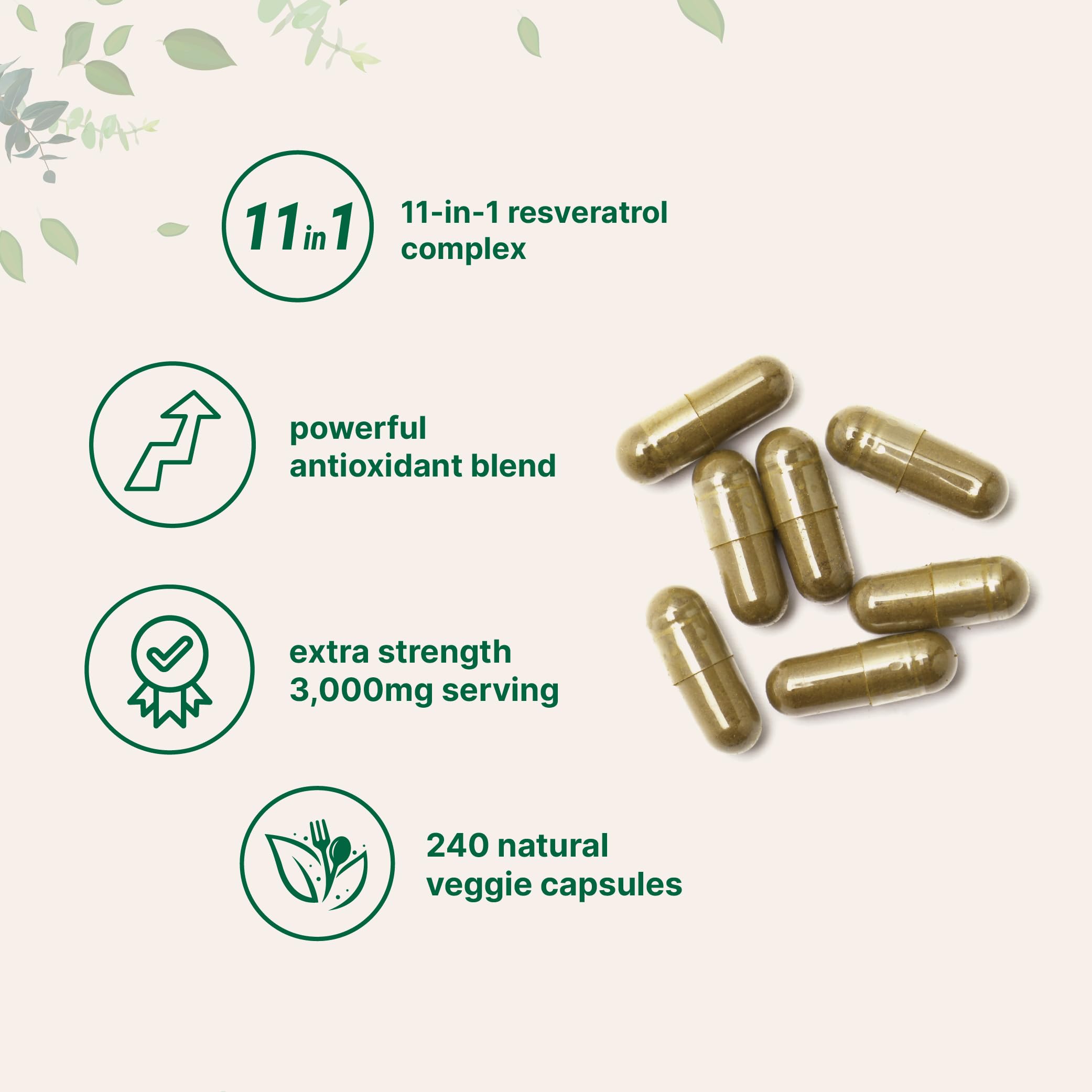 Natural veggie capsules - non-GMO
