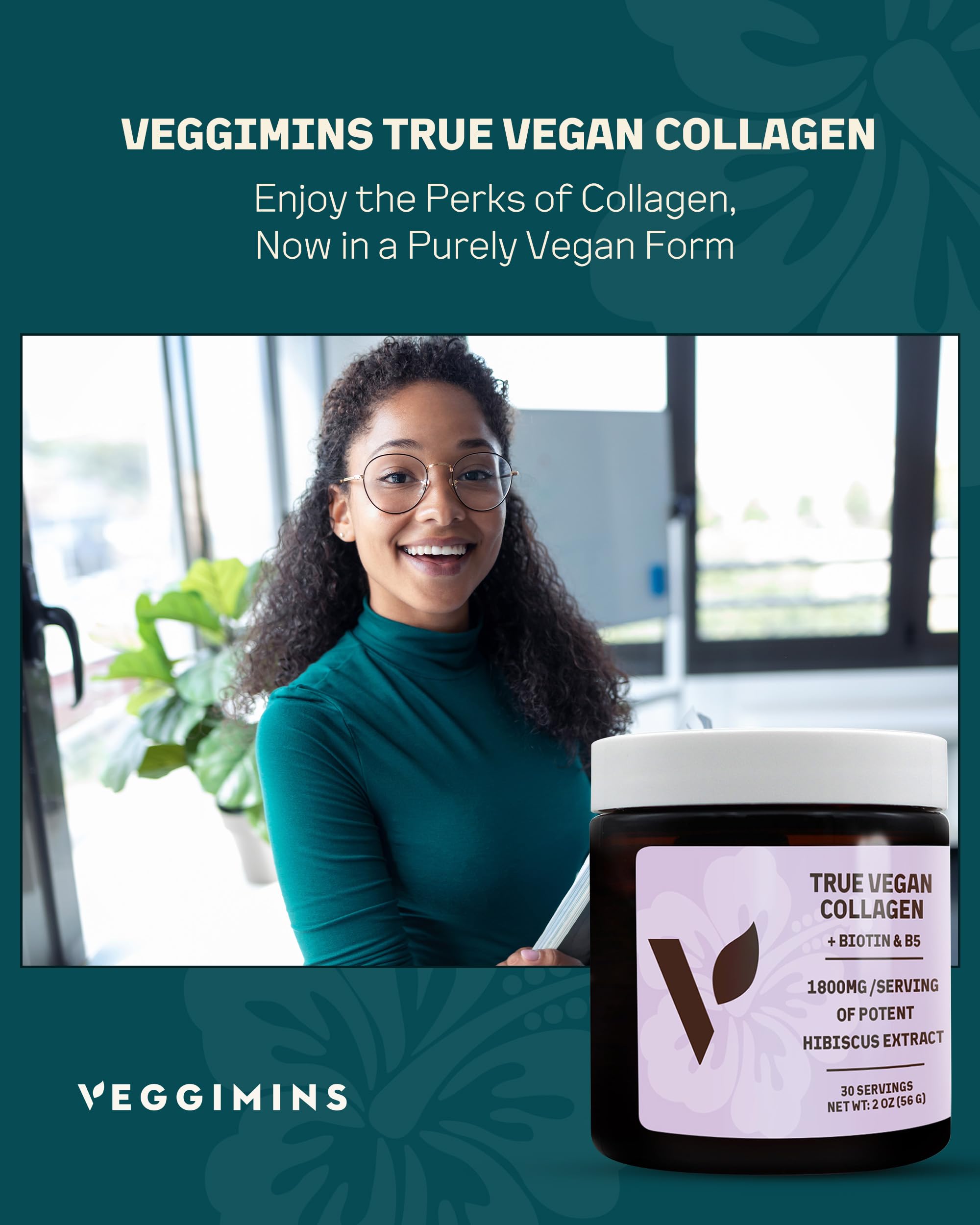 Hibiscus flower extract as key ingredient in vegan collagen