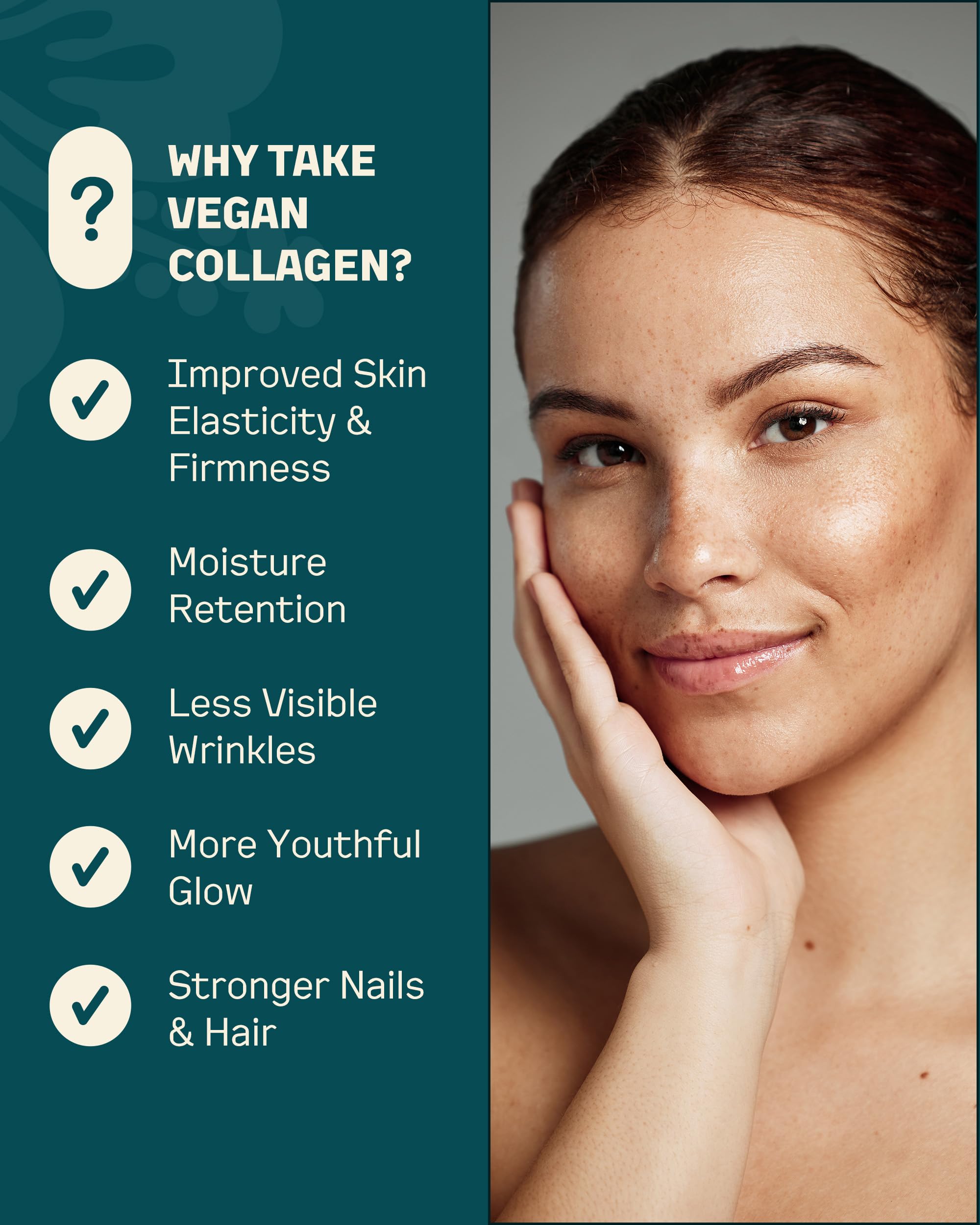 Biotin and Vitamin B5 supplements shown with Veggimins vegan collagen