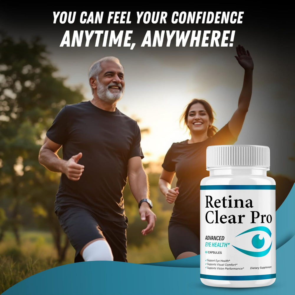 VegHerbs Retina Clear Pro bottle pour showing simple dosage.