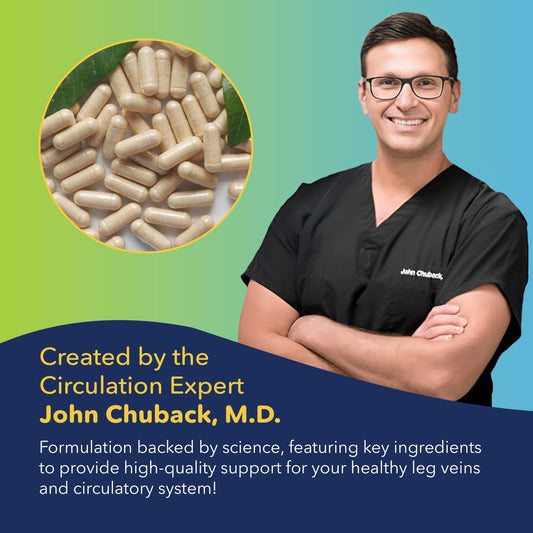 Close-up of MPFF ingredients for vein health