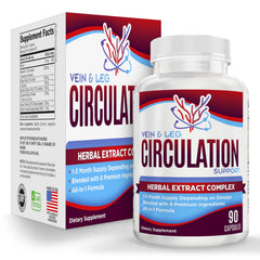 Vein & Leg Circulation Supplement bottle label