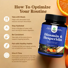 Vein health supplement bottle for USA market