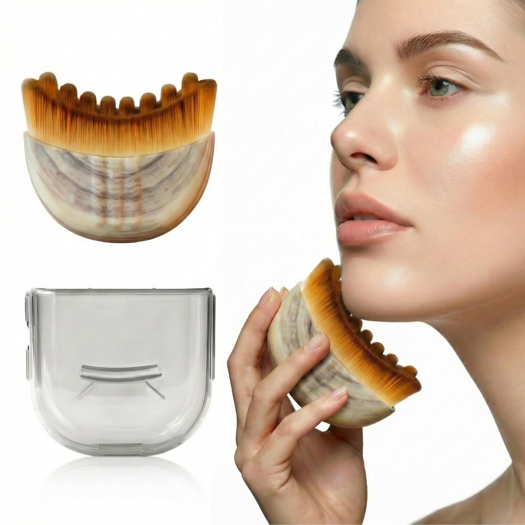 VEKDERTAGE brosse contour lymphatique visage pour définir mâchoire et pommettes.