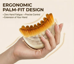 VEKDERTAGE brosse prise en main ergonomique visage offre un contrôle précis.