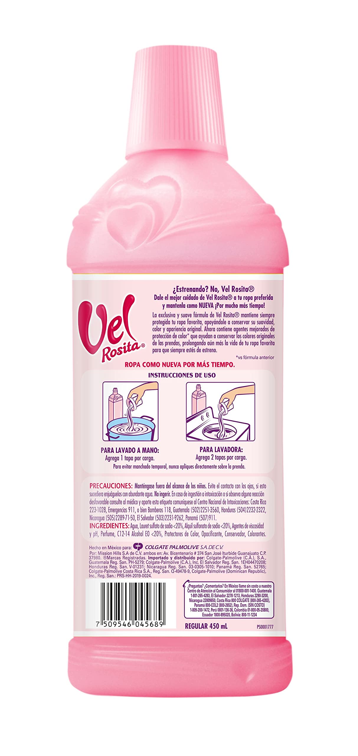 Vel Rosita Delicada detergent being used for delicate fabrics in a washing basket