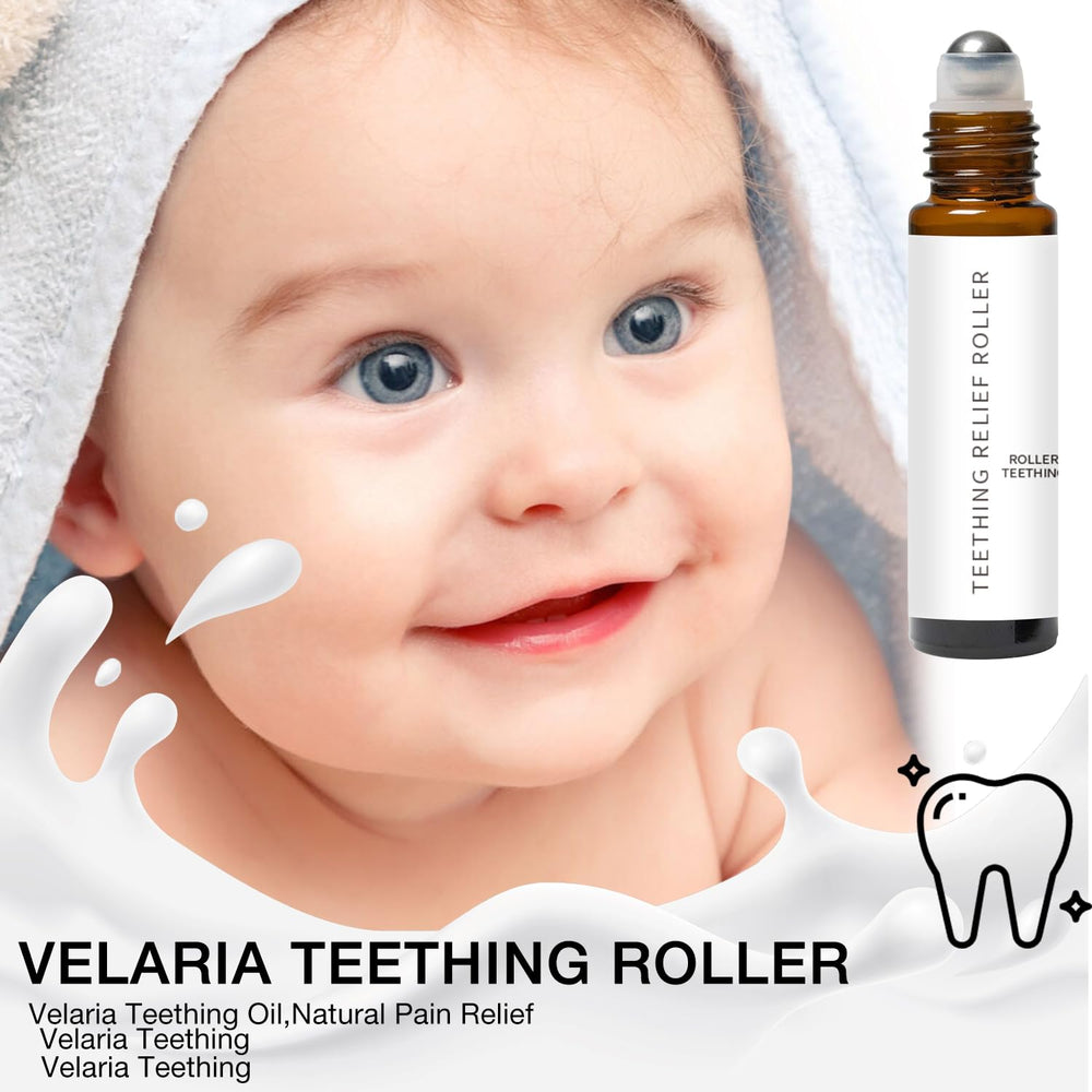 Close-up of Velaria Teething Roller roll-on