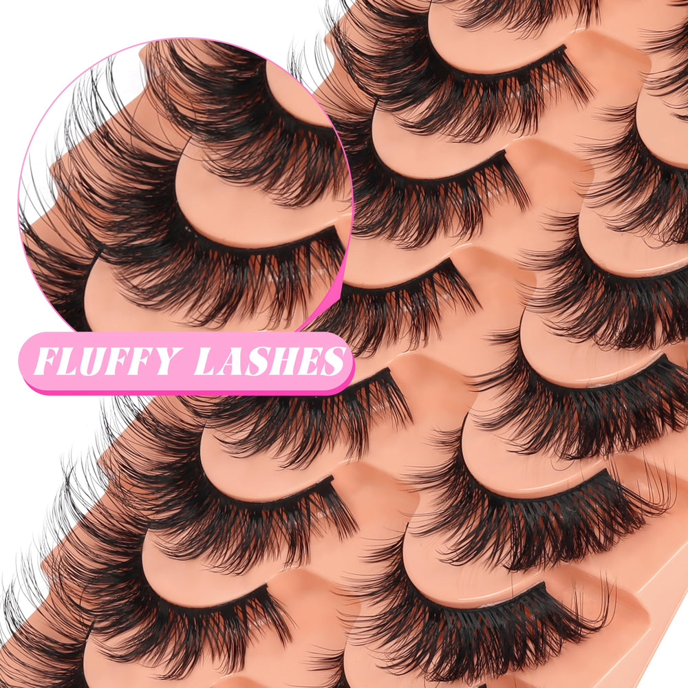 Veleasha black cotton band lashes offer reusable, comfortable wear.