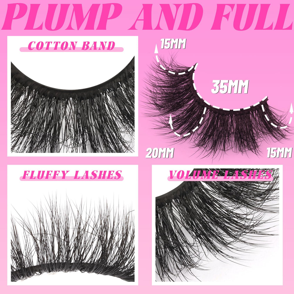 Veleasha Fluffy Lashes D Curl band close-up for easy application.