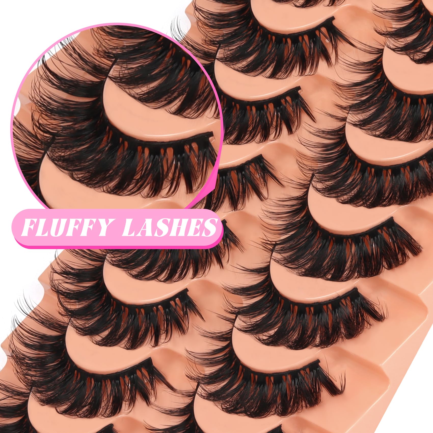 Veleasha Lashes 3D effect for fuller, eye-catching contour