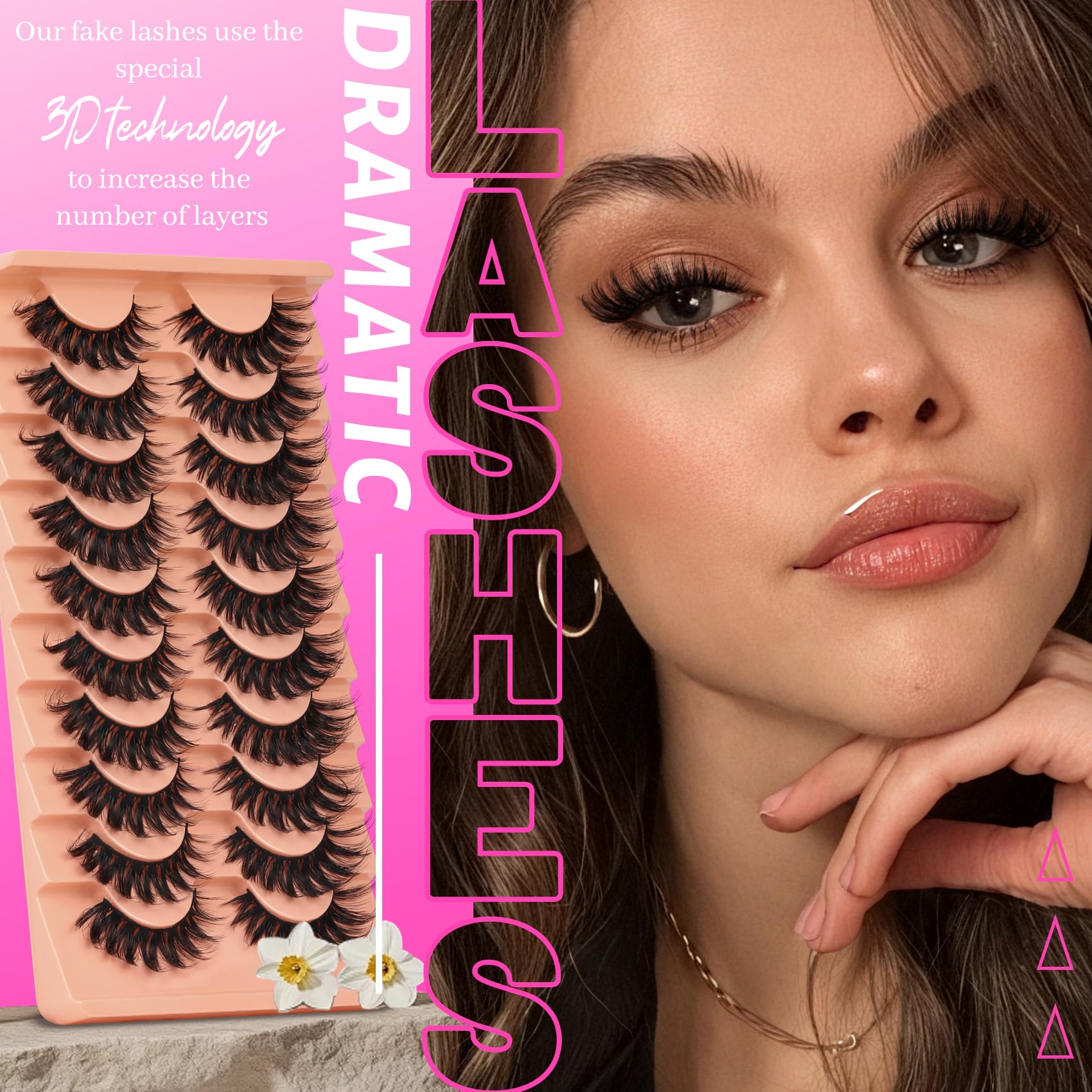 Veleasha Lashes premium fibers feel lightweight and durable