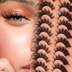 Veleasha 10-pairs pack for versatile lash styles.