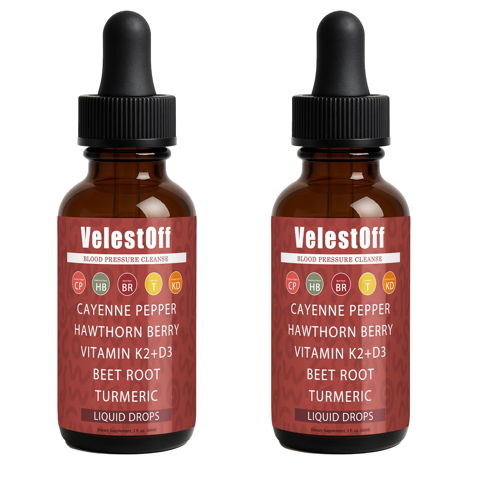 Velestoff Cayenne Pepper Drops bottle - front view