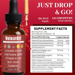 Dropper dispensing Velestoff Cayenne Pepper Drops