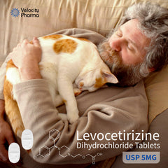 Emballage Velocity Pharma USP Tablets avec fiches d’informations utiles.