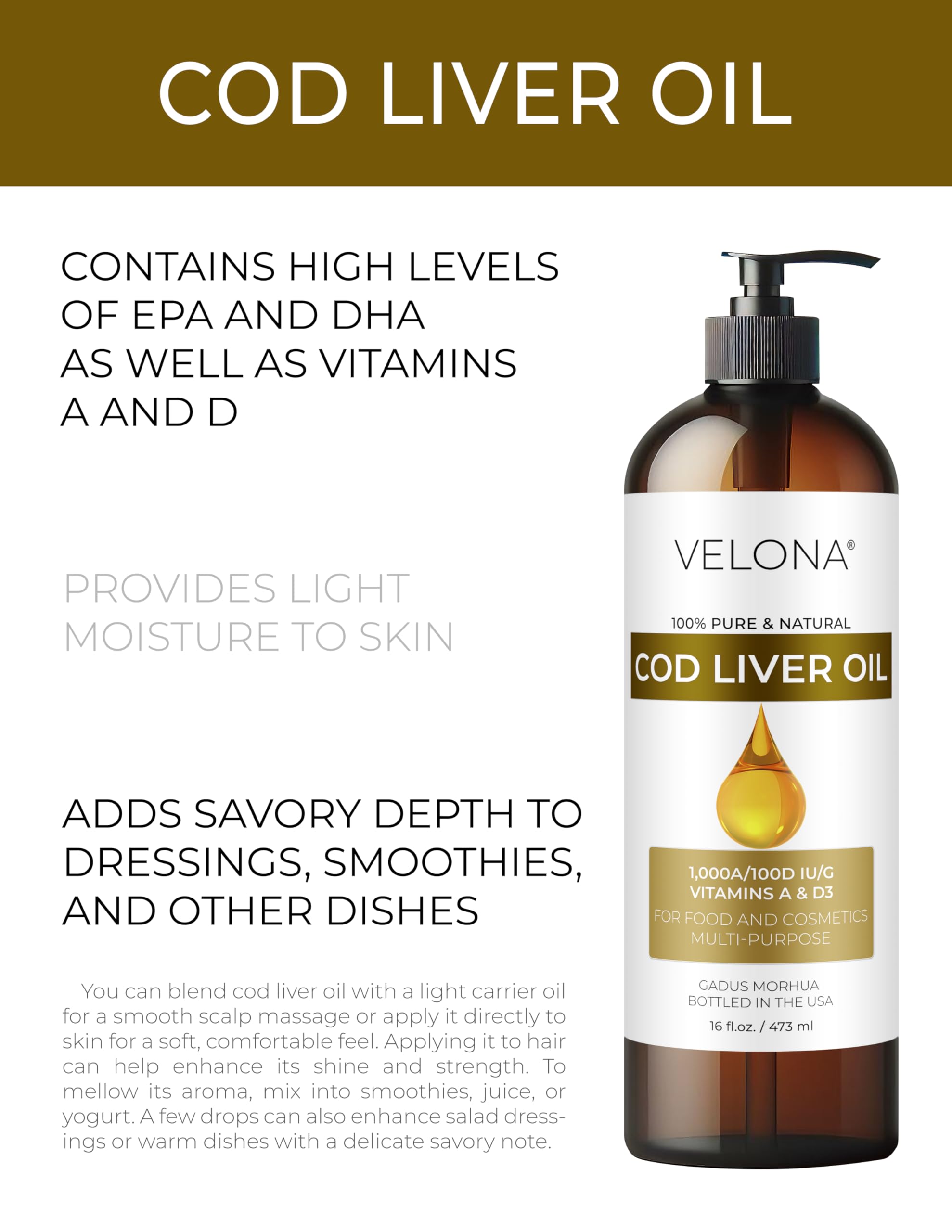 Omega-3 with vitamins A & D3 illustration