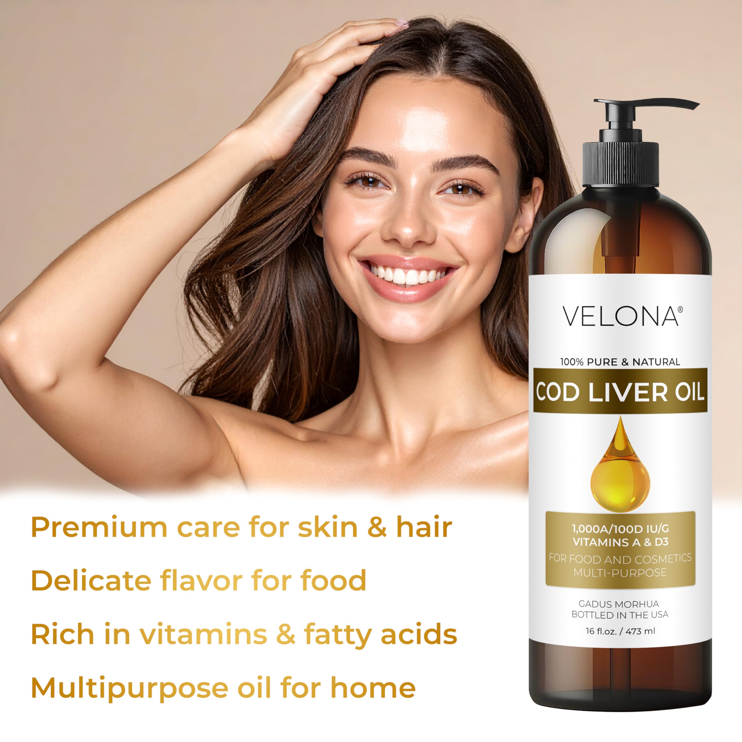 Skin moisture and smoothness from cod liver oil