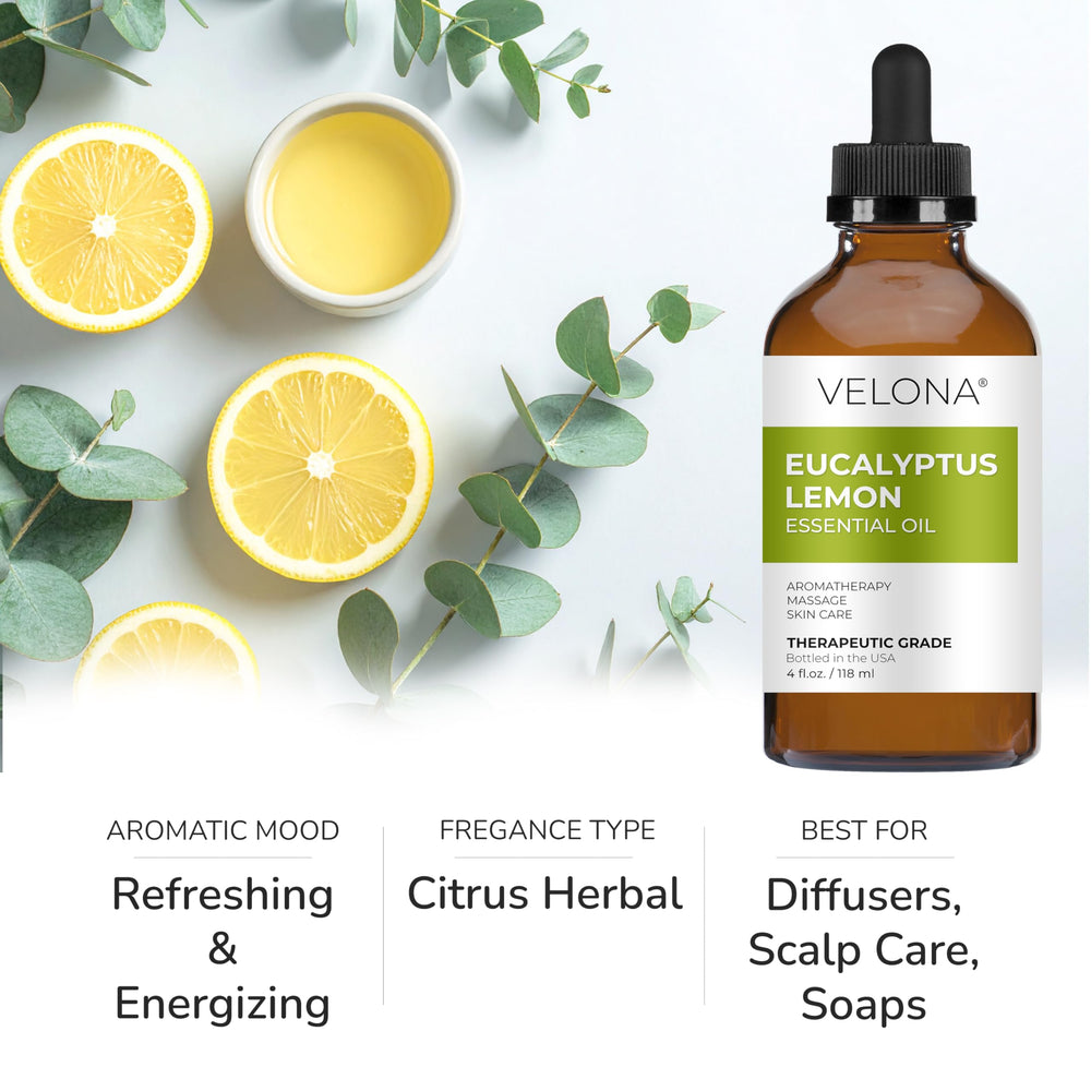 Close-up of undiluted Eucalyptus Lemon essential oil