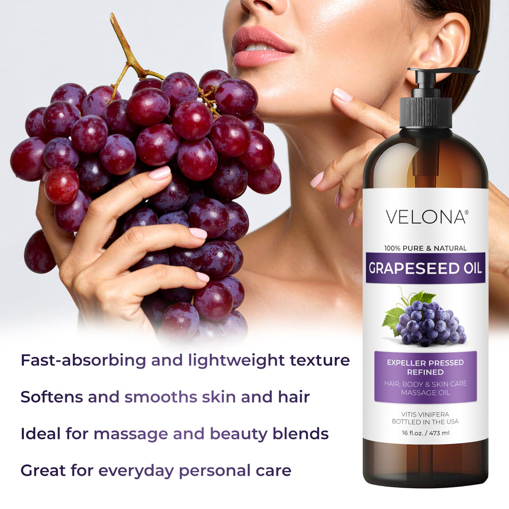 Grapeseed Oil applied to skin for moisture