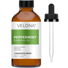 Velona Peppermint Essential Oil 4 Fl Oz bottle