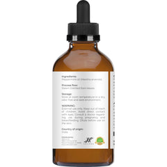 Peppermint essential oil added to skincare routine