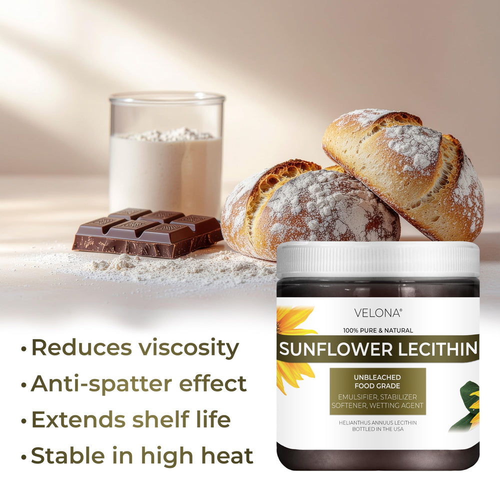 Culinary uses of sunflower lecithin in bread, ice cream, dairy