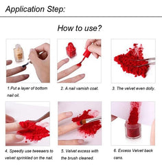 Nail art and holiday decor ideas with luxurious velvet glow.