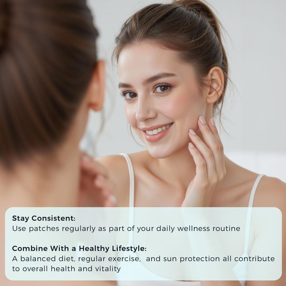 Water-resistant badge indicator on Velzara NAD+ Patches