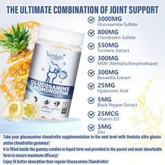 Ingredient focus: 3000mg glucosamine sulfate and 800mg chondroitin sulfate