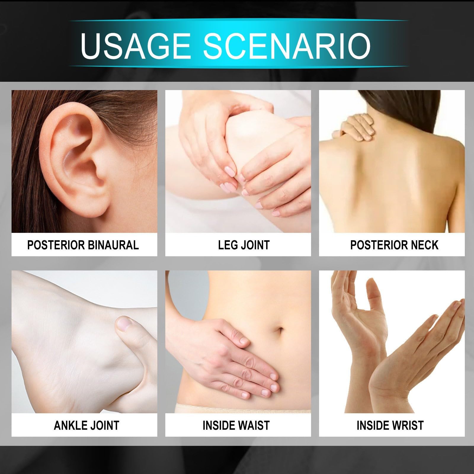 VeniCare Golden Lure on wrist demonstrates portable, all-day aroma.