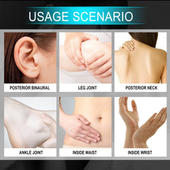 VeniCare Golden Lure on wrist demonstrates portable, all-day aroma.