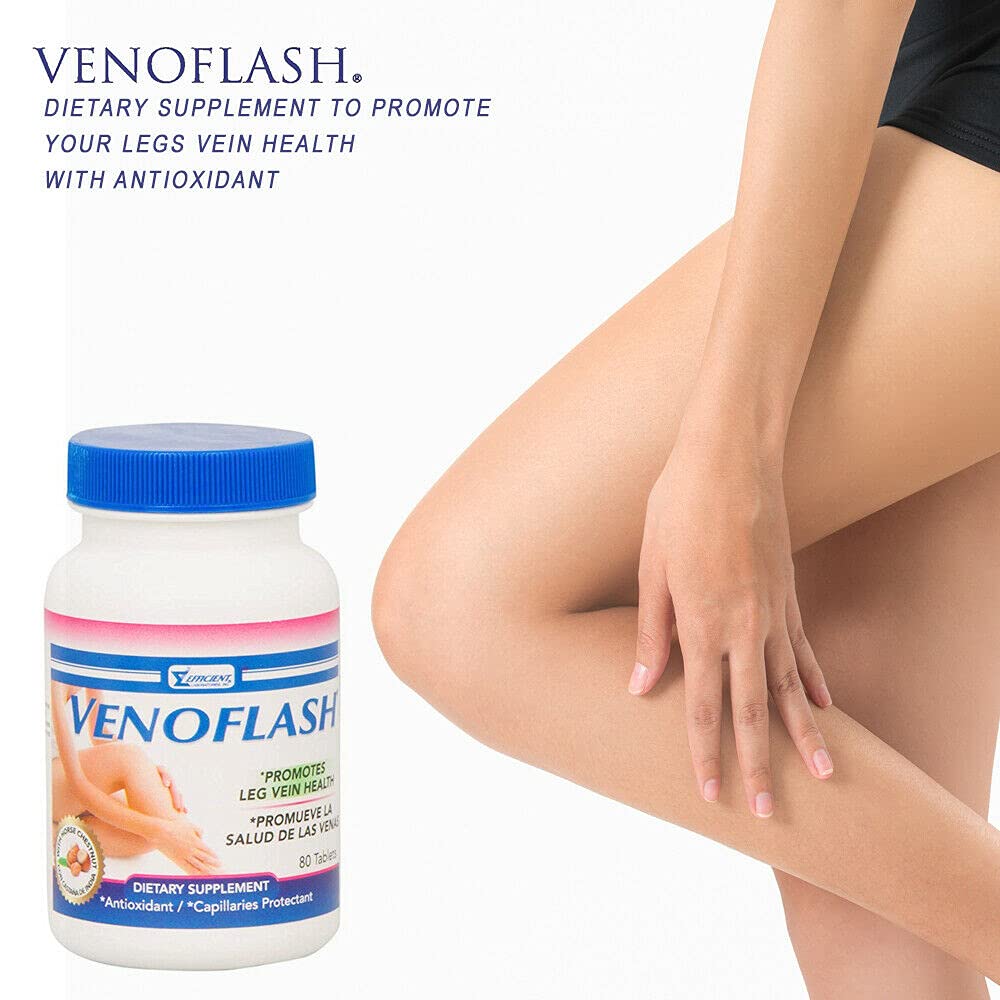 Hawthorn berry and other antioxidants in VenoFlash formula