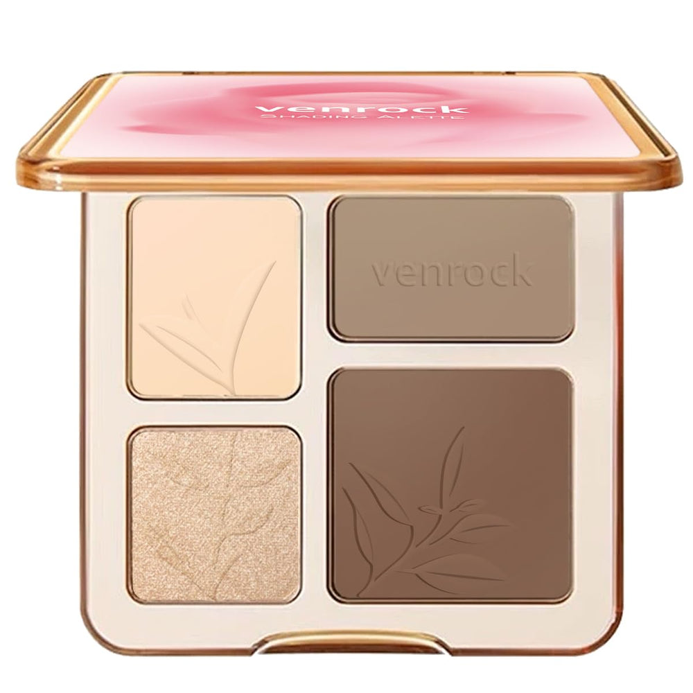 Venrock 4Colors palette open pan showing shade range for versatile contour and highlight.