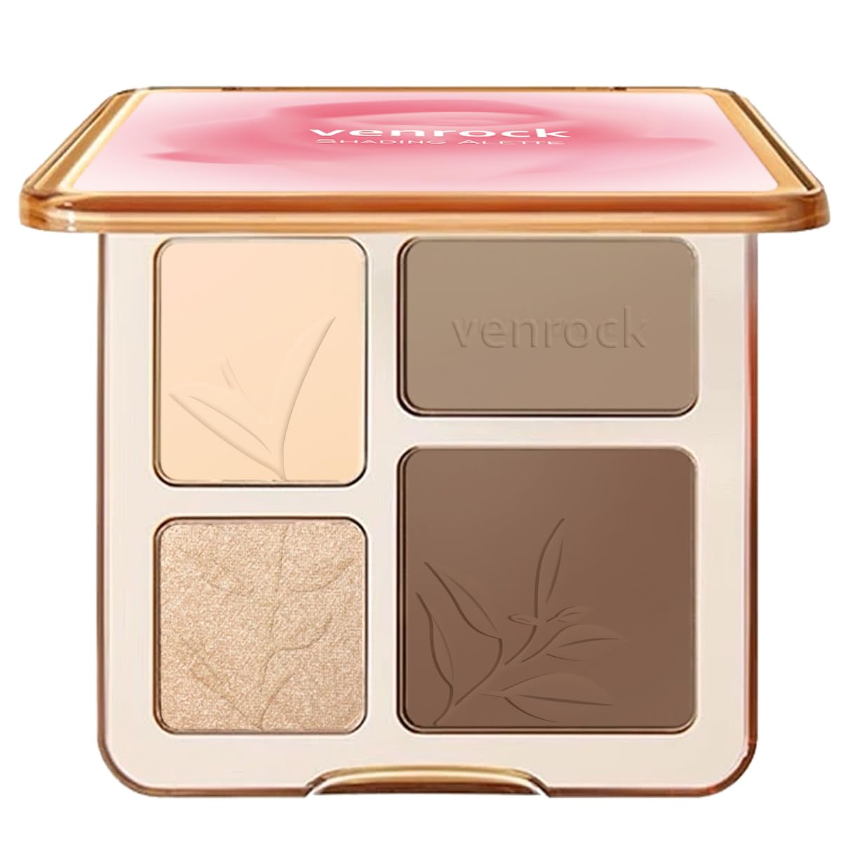 Venrock 4Colors palette open pan showing shade range for versatile contour and highlight.