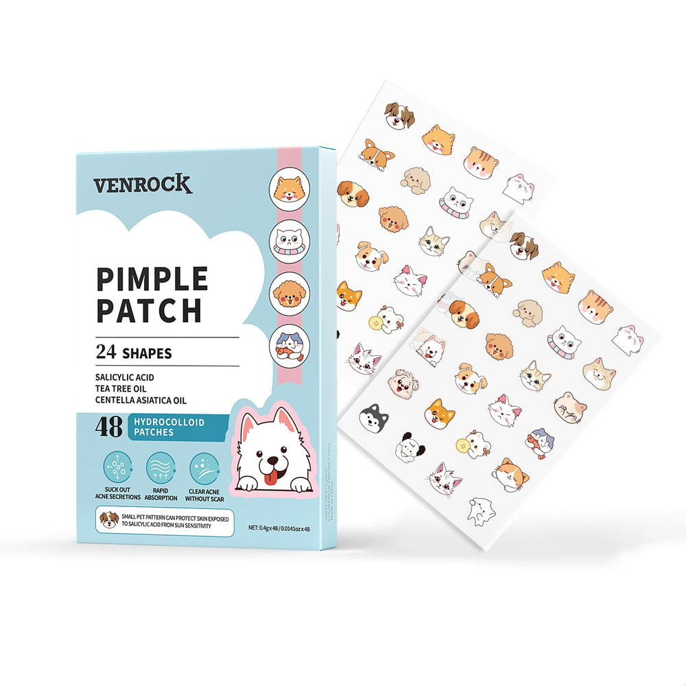 Venrock pimple patches in animal shapes pack for versatile blemish care
