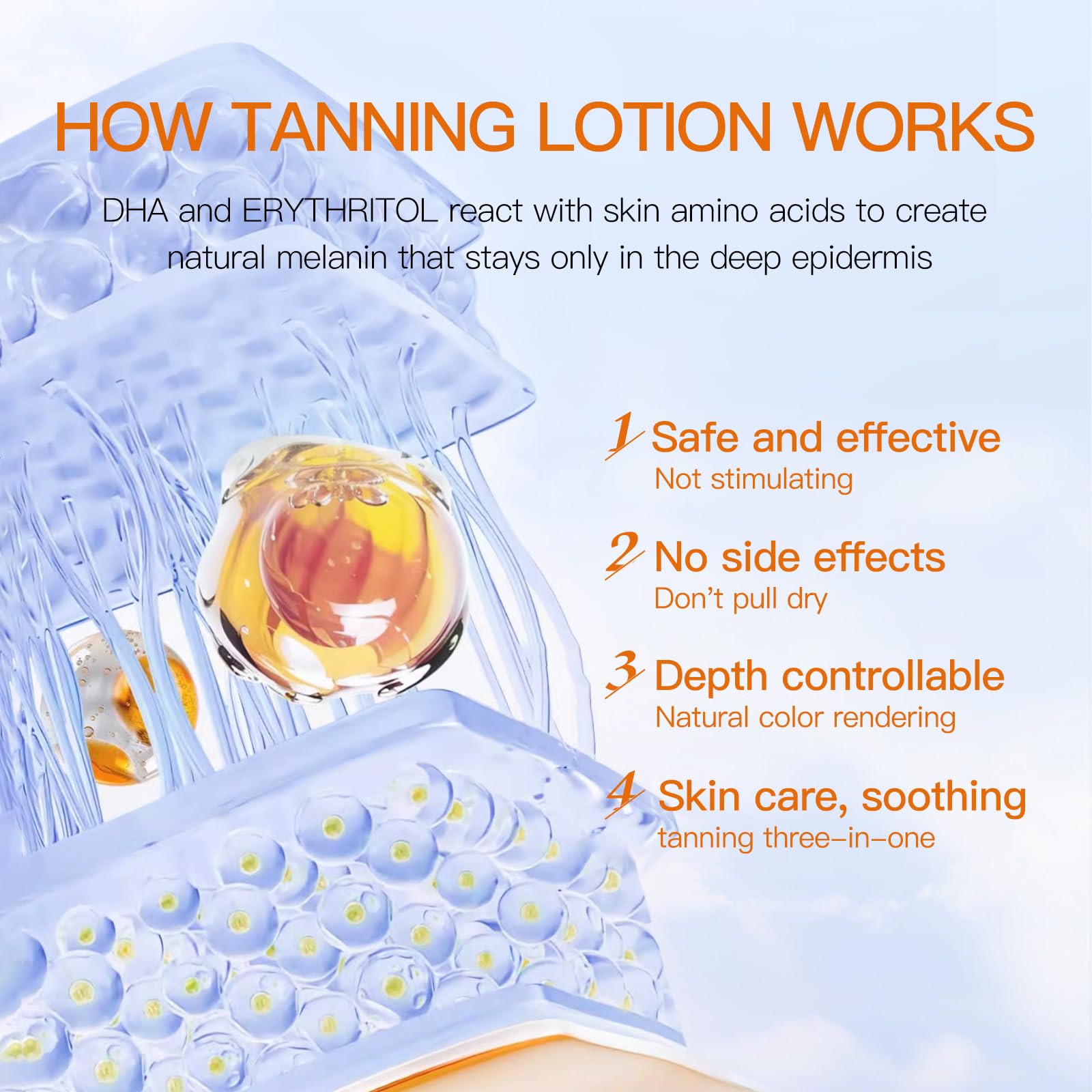 Venrock Self Tanner lotion being applied with included gloves for even results