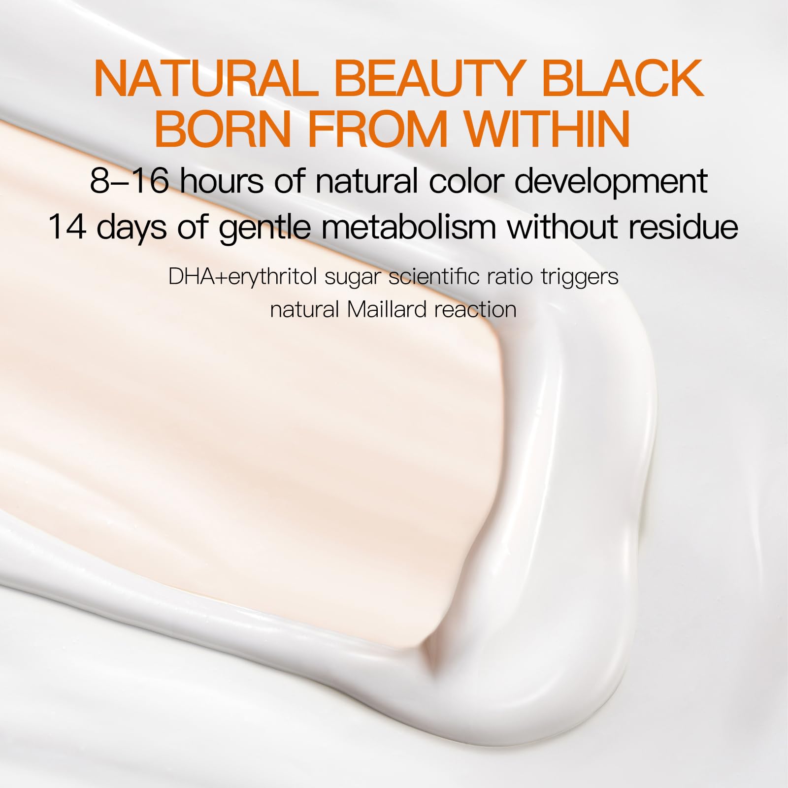 Close-up of Venrock Self Tanner lotion texture in a creamy consistency