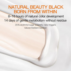 Close-up of Venrock Self Tanner lotion texture in a creamy consistency