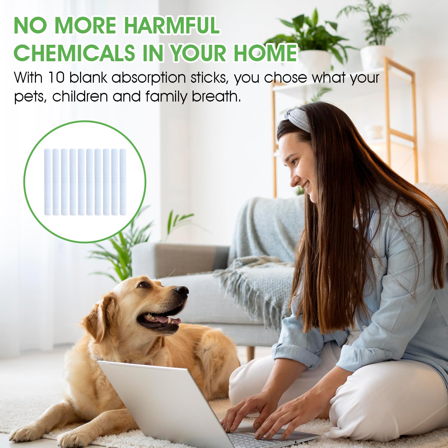 Living room setup showing Vent Scent usage