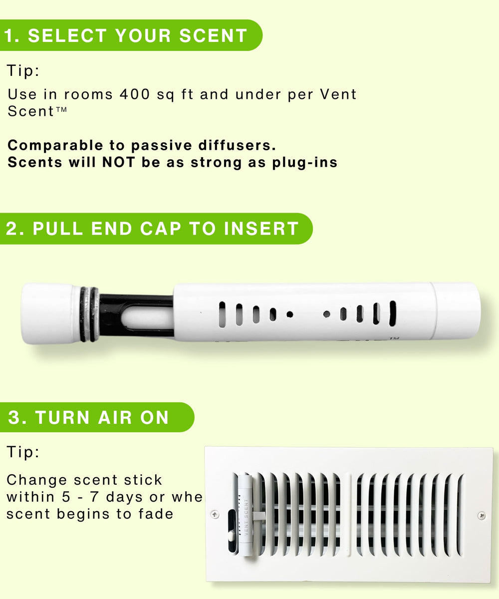Vent Scent being installed on a vent register