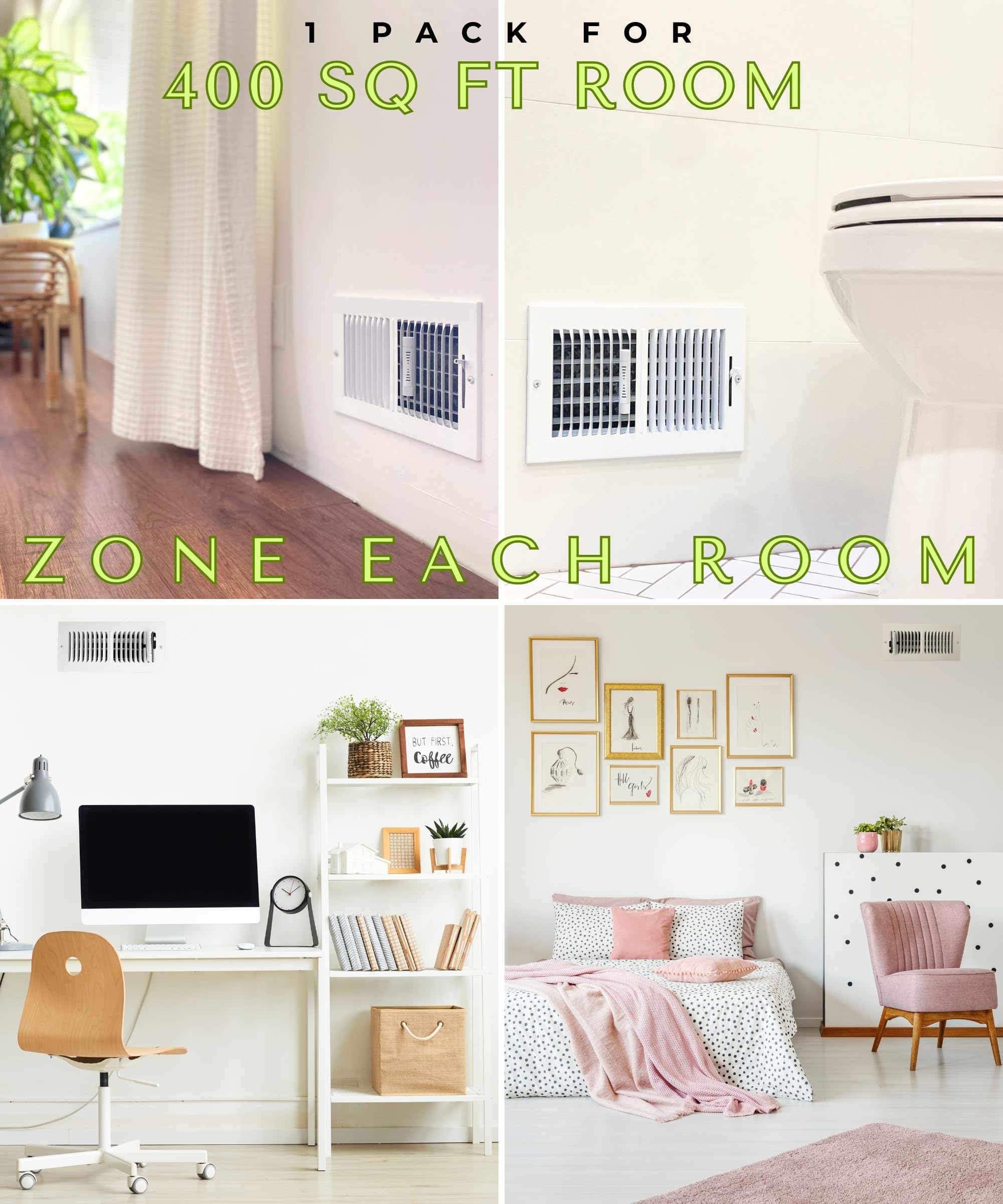 Living room with Vent Scent diffuser providing whole-home fragrance