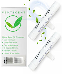 Compact passive diffuser design for easy placement on a vent