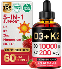 Main product image: Venture Pal 5-in-1 Vitamin D3-K2-MK7 bottle (2 oz)