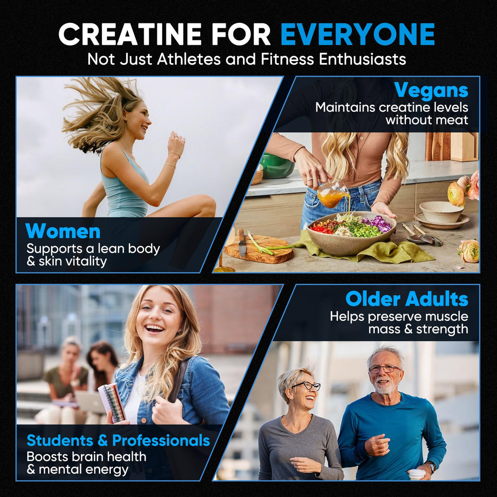 Creatine powder suitable for men and women